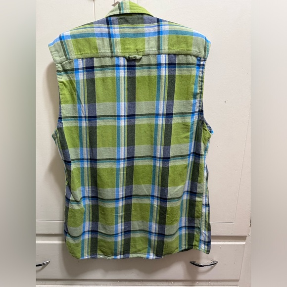 JNCO vintage sleeveless button up plaid vest - Picture 2 of 5